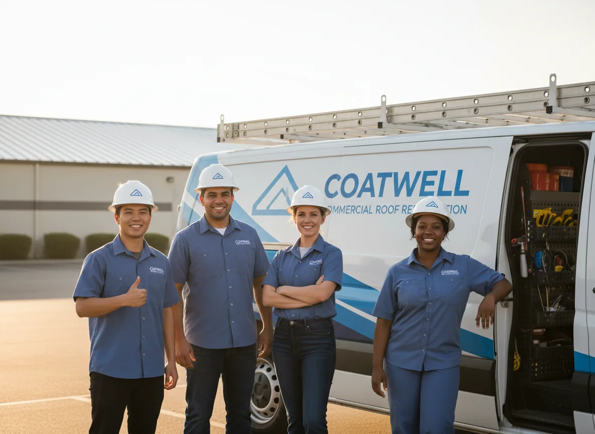 Commercial roof coating company in Battiest, OK